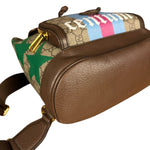 Gucci GG Equestrian Coated Canvas Backpack