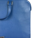 Prada Blue Saffiano Leather 2Way Briefcase Bag