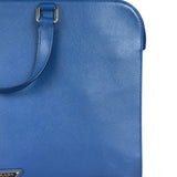 Prada Blue Saffiano Leather 2Way Briefcase Bag