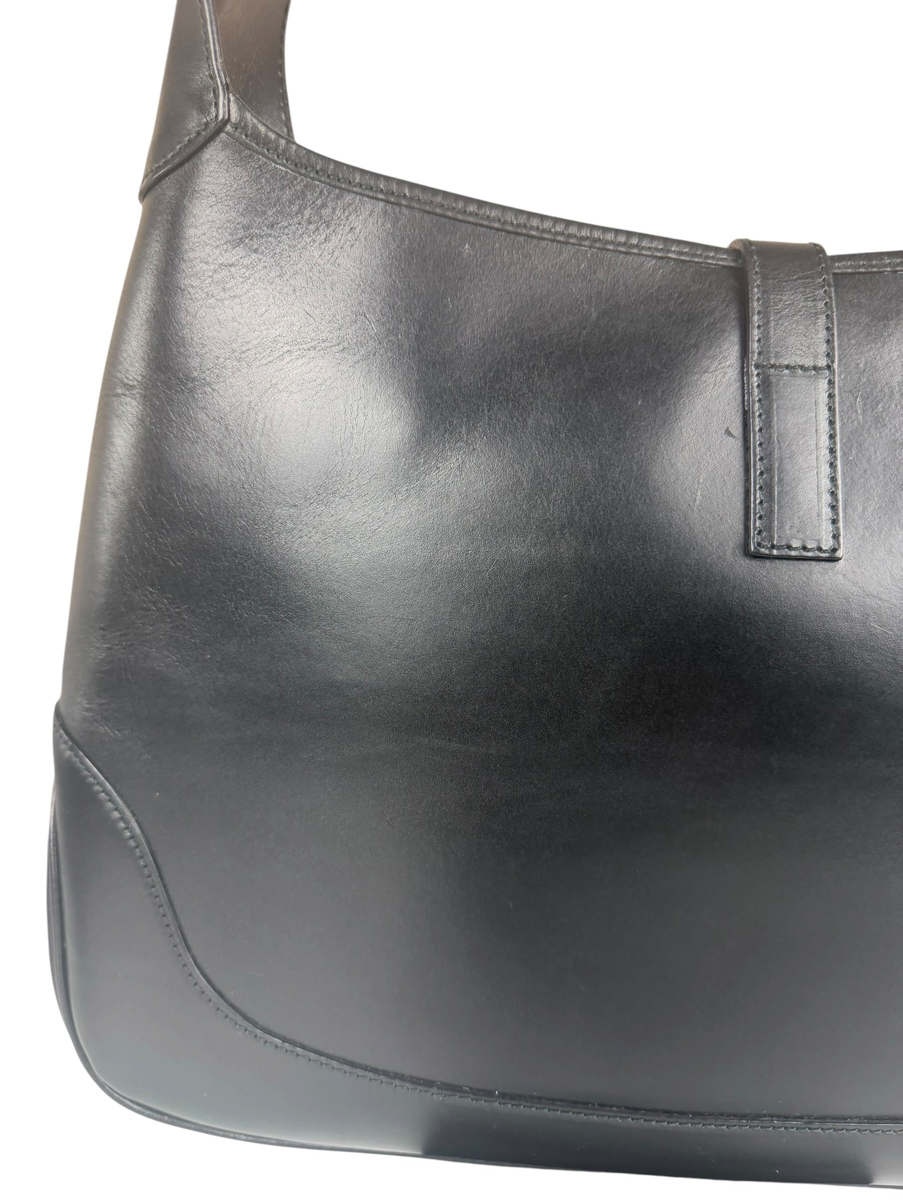 Gucci Black Leather Jackie Hobo Bag
