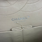 Chanel Aged Ivory Quilted Leather 2.55 Reissue Double Flap Bag 2009