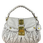 Miu Miu Lilac Nappa Leather Shoulder Bag