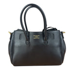 Balenciaga Black Leather Mini Bel Air Carry All Two-Way Bag
