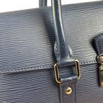 Louis Vuitton Navy Blue Leather Epi Segur Handbag PM