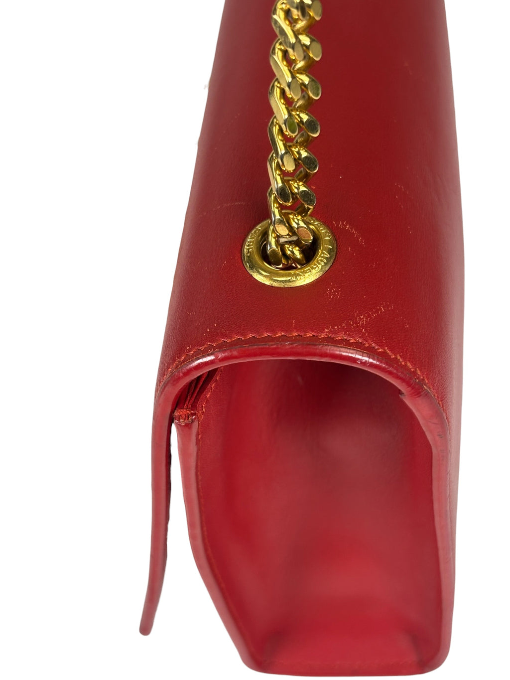Yves Saint Laurent Red Leather Medium Kate Shoulder Bag