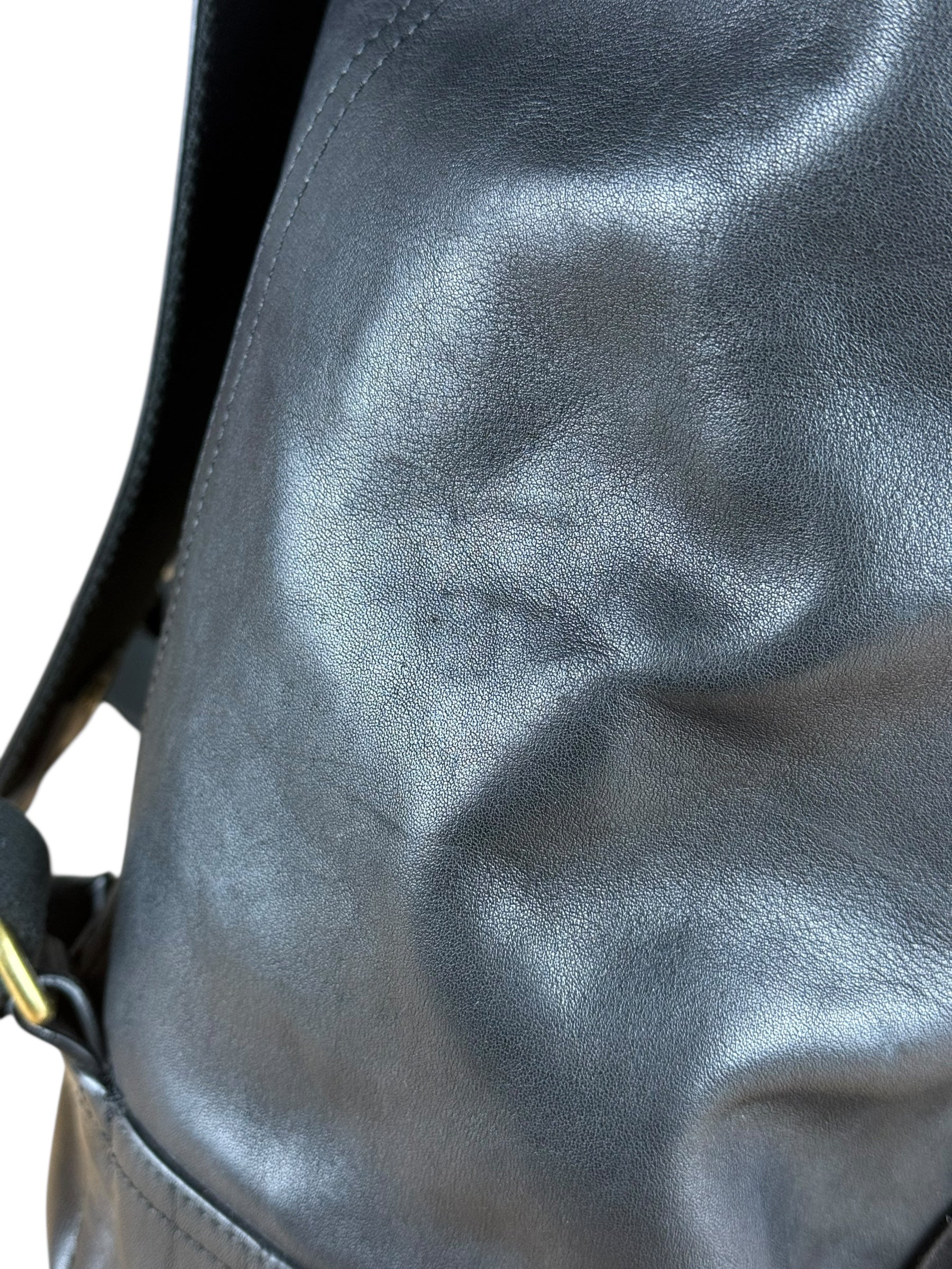 Coach black Leather Backpack