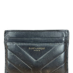 Yves Saint Laurent Quilted Black Joan Card Holder