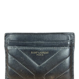 Yves Saint Laurent Quilted Black Joan Card Holder