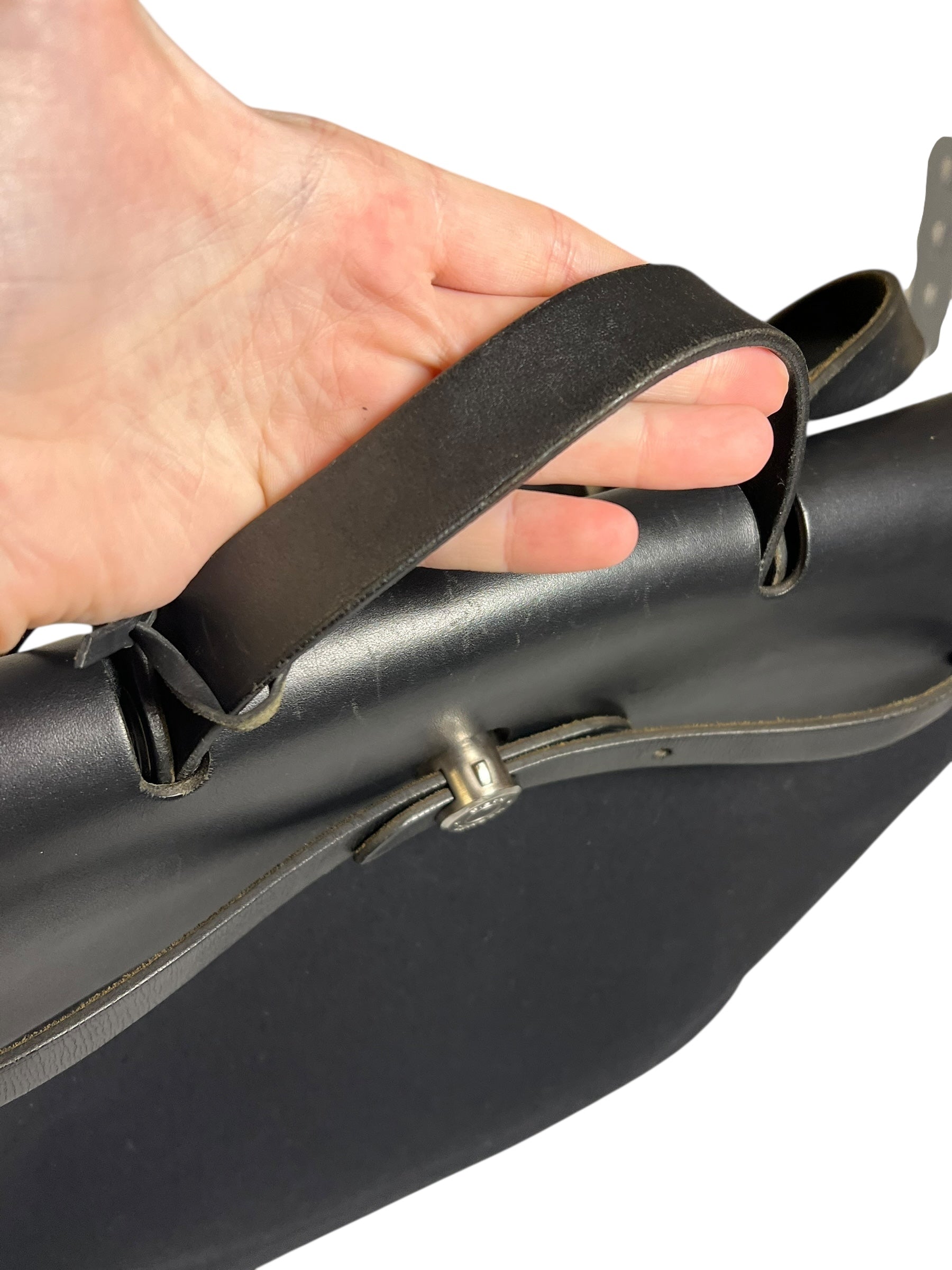 Hermes Black Toile Herbag 39 Handbag