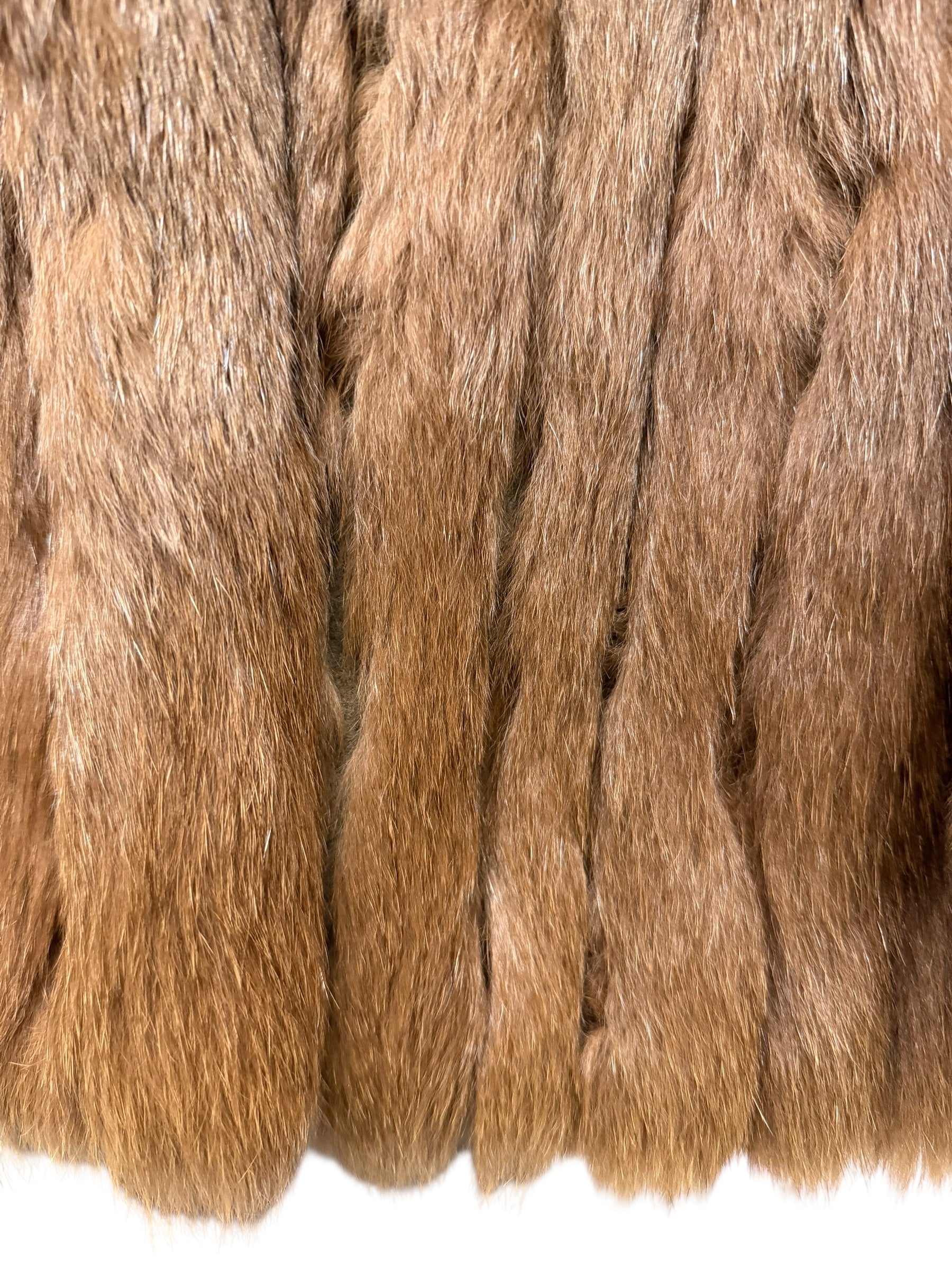 Malvoisie Vintage Brown Fur Coat