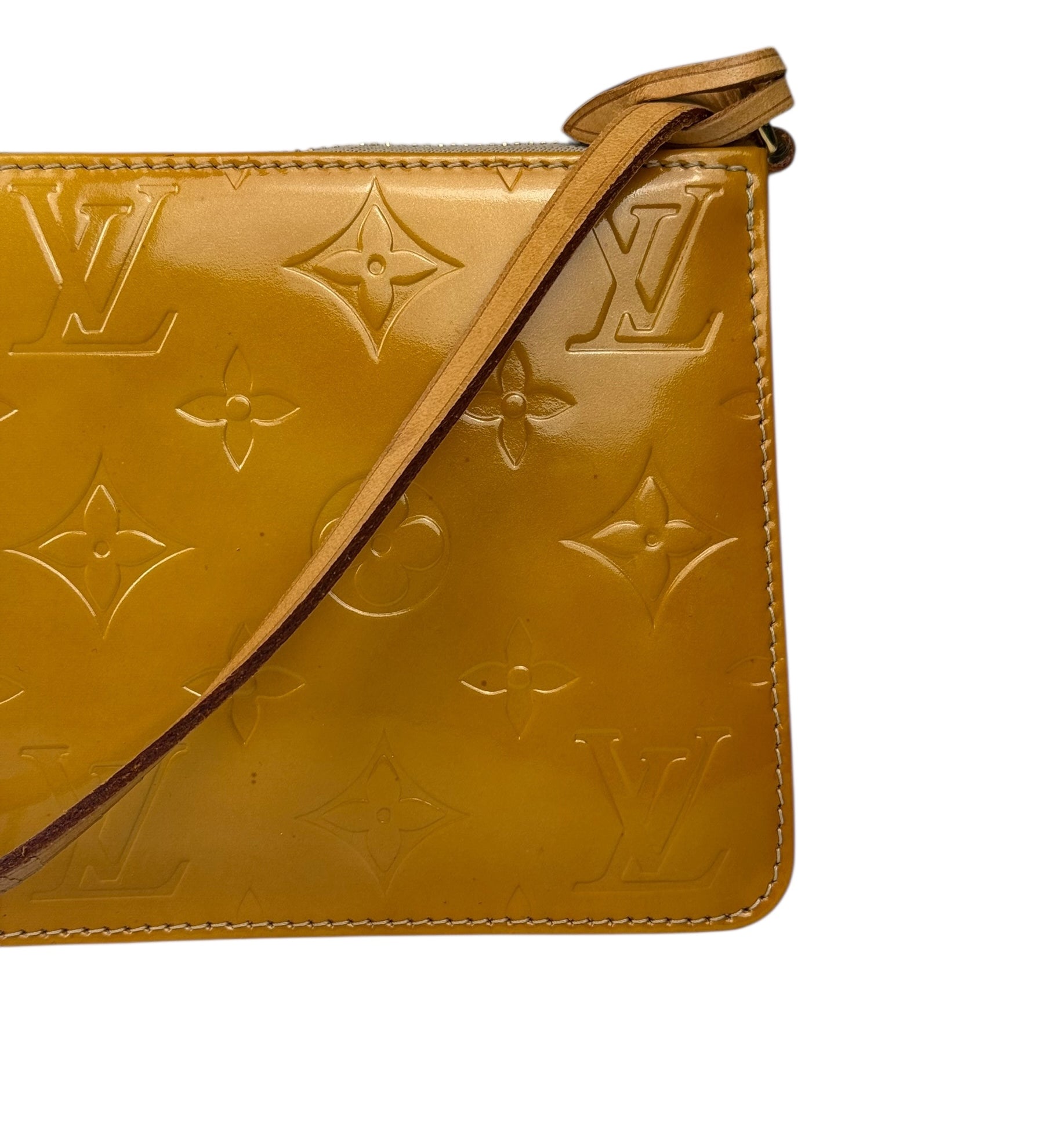 Louis Vuitton Monogram Vernis Pochette Yellow