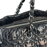 Chanel Black Leather Rock In Moscow Patent Chain Tote Bag 2008