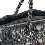Chanel Black Leather Rock In Moscow Patent Chain Tote Bag 2008