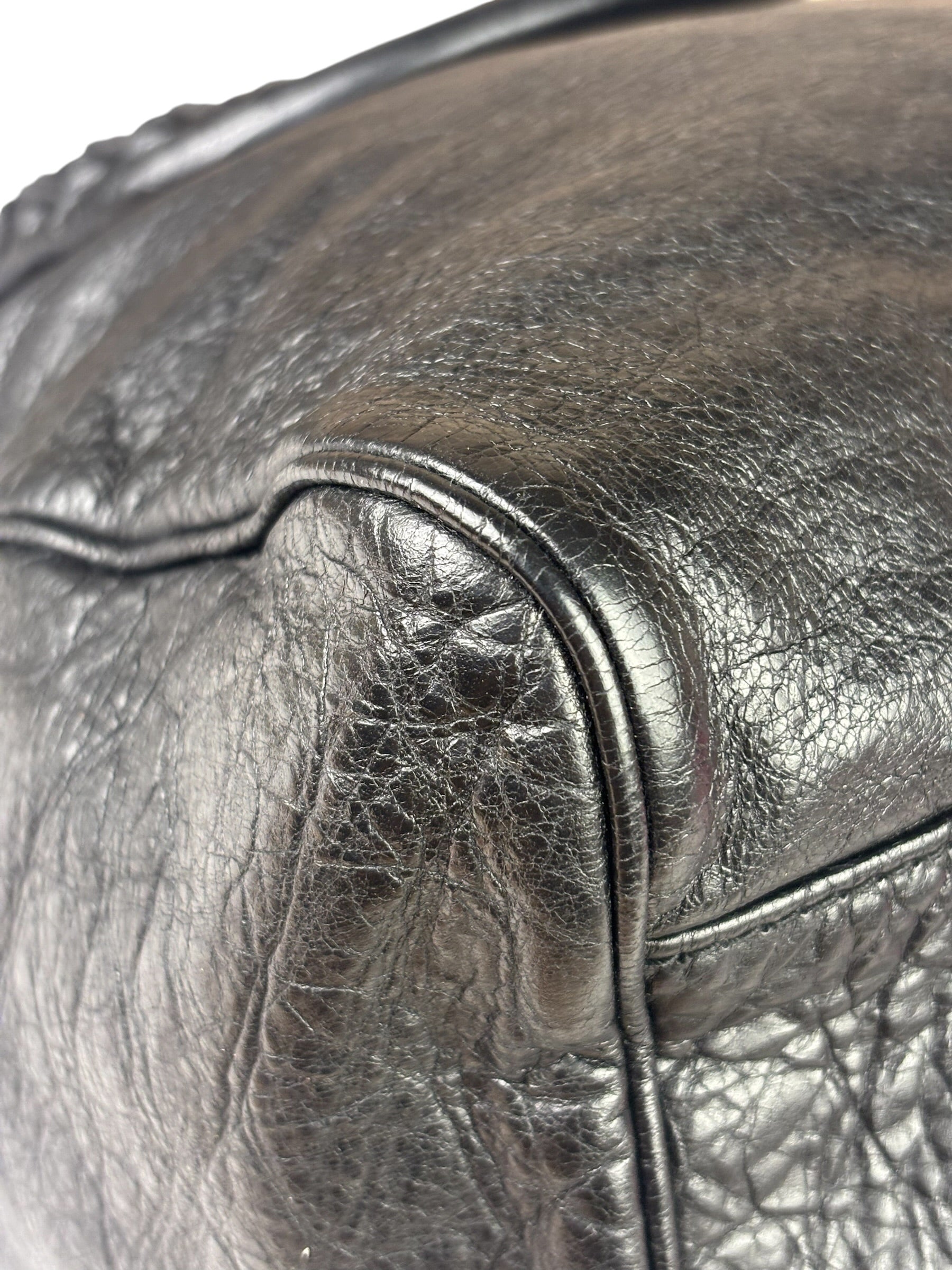 Balenciaga Black Leather Giant 12 City Bag