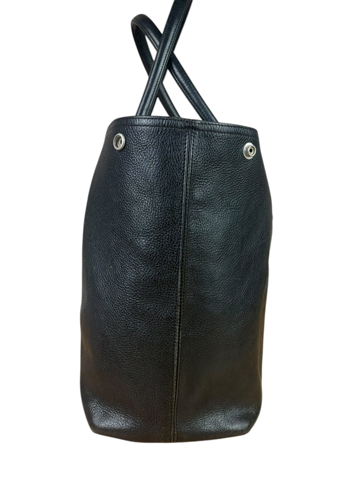 Chrome Hearts Black Leather Large Tote