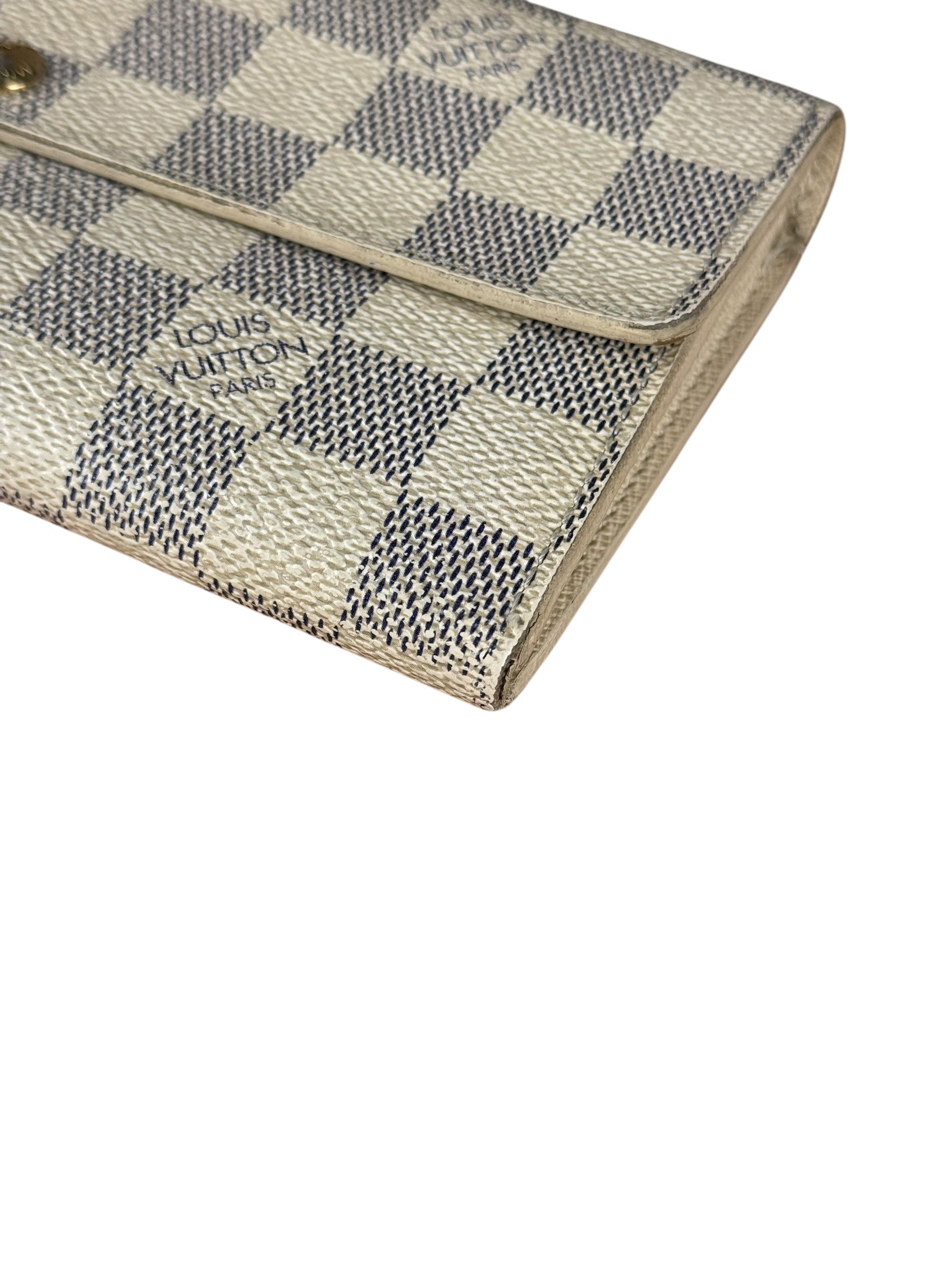 Louis Vuitton Damier Azur Sarah Long Wallet
