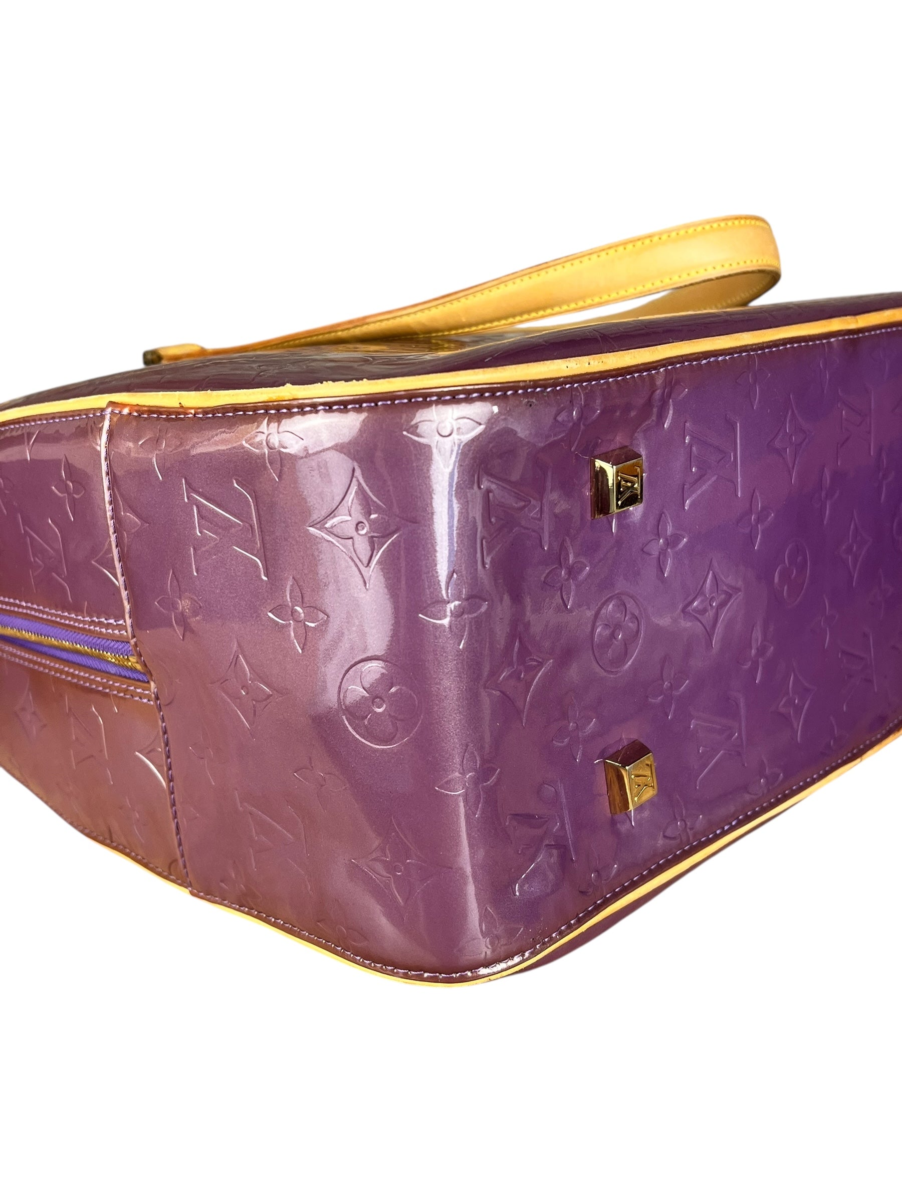 Louis Vuitton Vernis Purple Sutton Handbag