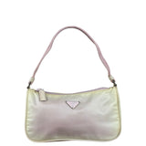 Prada Pink Nylon Tessuto Pochette
