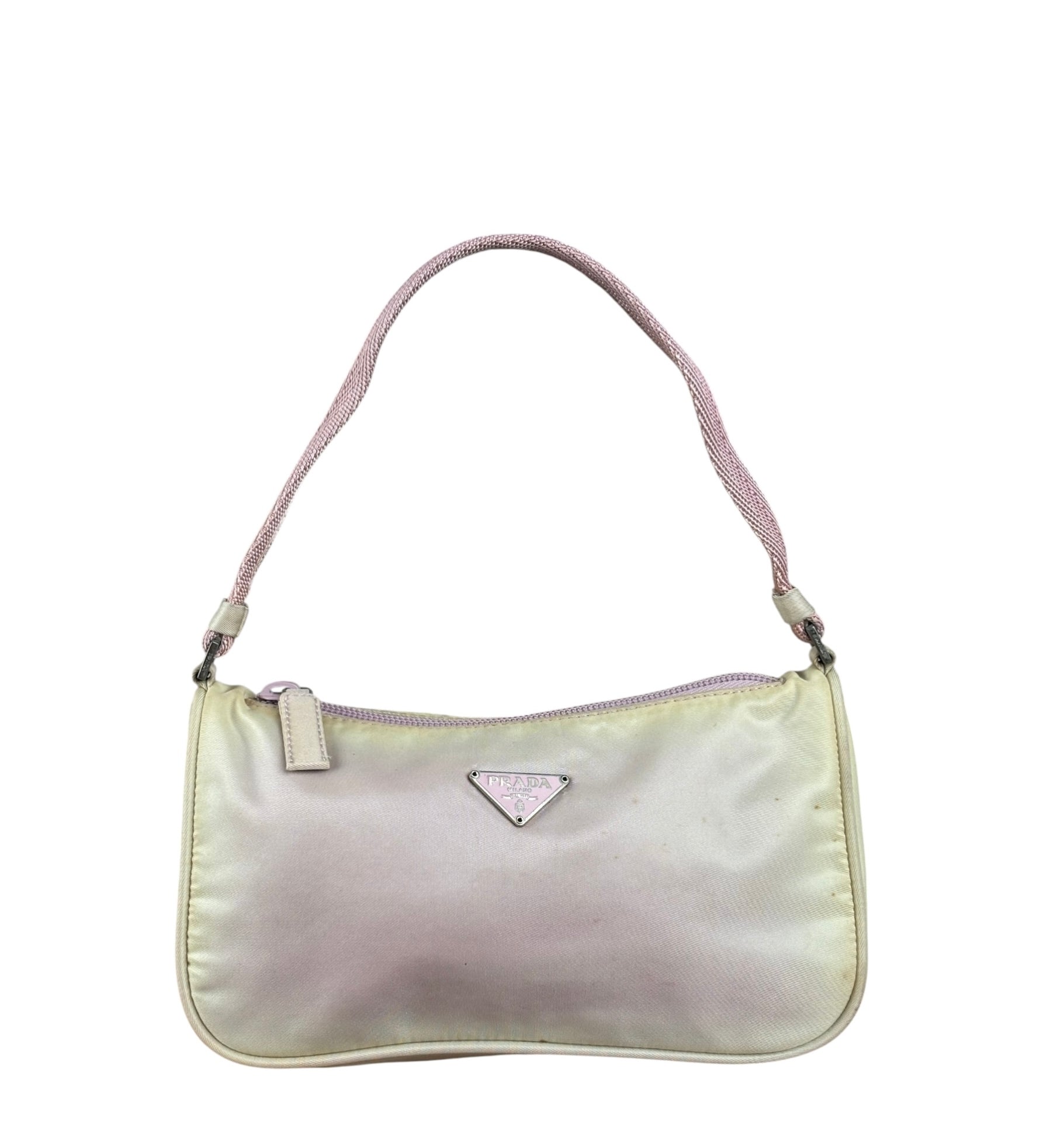 Prada Pink Nylon Tessuto Pochette