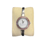 Gucci 105 YA105534 Bangle Garnet Bezel
