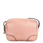 Gucci Bree Microguccissima Leather Camera Bag Pink