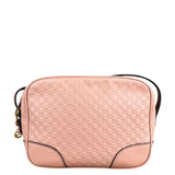 Gucci Bree Microguccissima Leather Camera Bag Pink