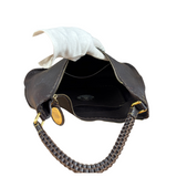 Fendi Brown Selleria Leather Hobo Bag