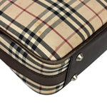 Burberry Brown Leather House Shoulder Bag