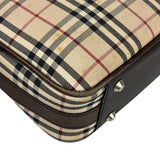 Burberry Brown Leather House Shoulder Bag