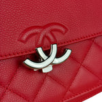 Chanel Red Calfskin Small Box Flap 2017
