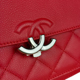 Chanel Red Calfskin Small Box Flap 2017
