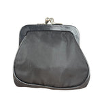 Prada Black Tessuto Nylon Leather Trim Liss-Lock Coin Bag