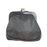 Prada Black Tessuto Nylon Leather Trim Liss-Lock Coin Bag