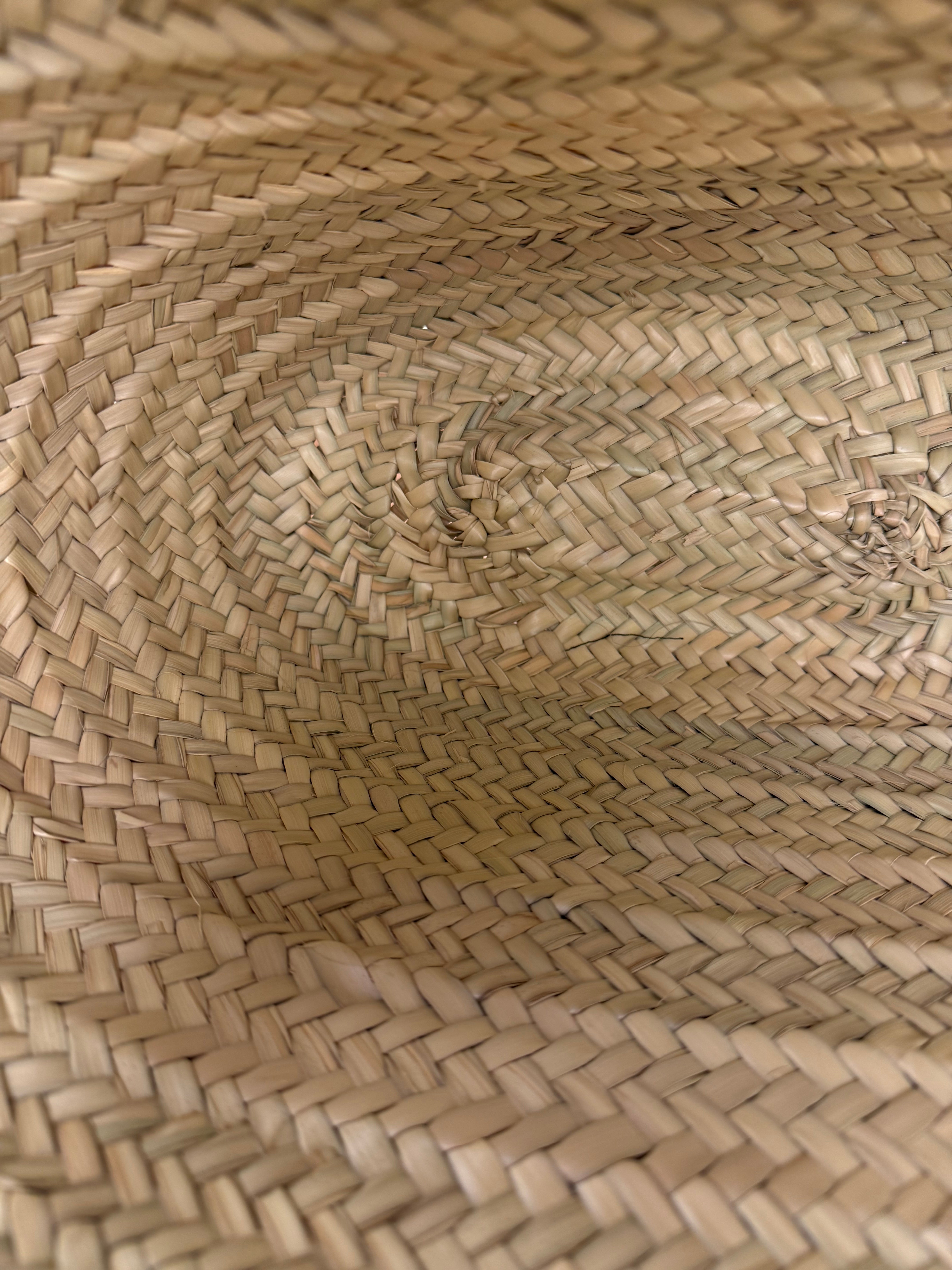 Versace Wicker Woven White Medusa Top Handle Tote