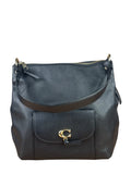 Coach Black Pebbled Leather Tabby Hobo