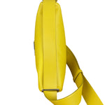 Prada Yellow Saffiano Leather Triangle Shoulder Bag