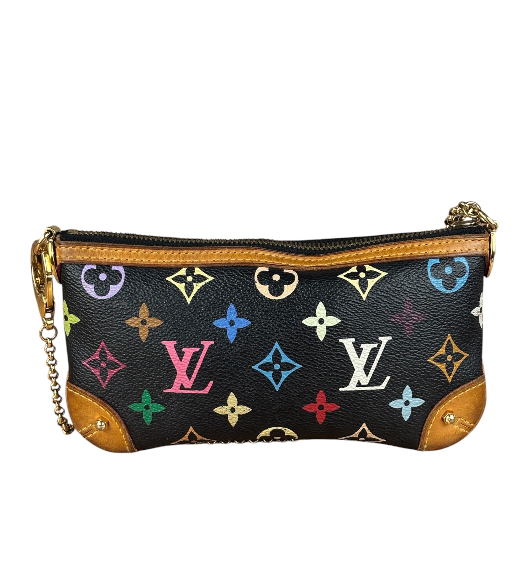 Louis Vuitton Black Murakami Monogram Pochette