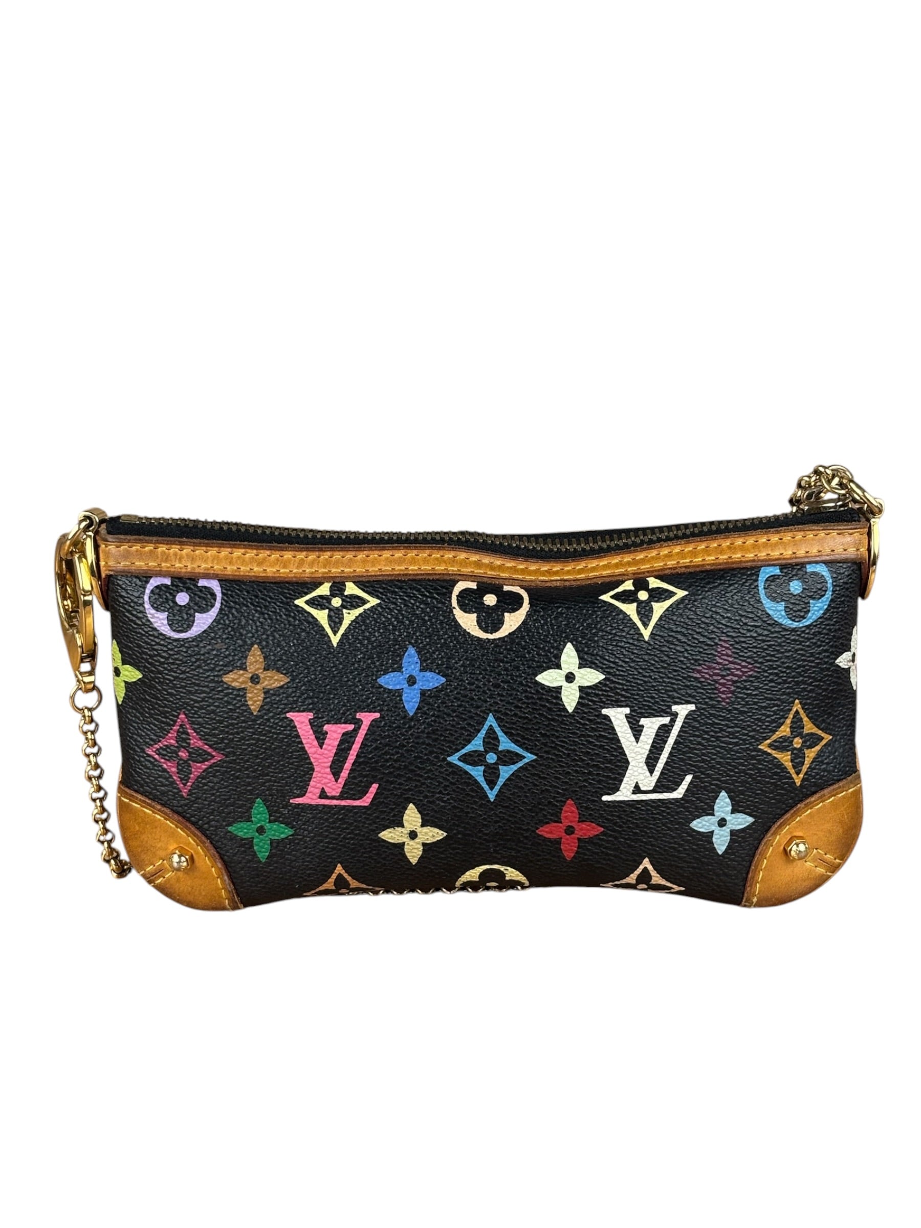 Louis Vuitton Black Murakami Monogram Pochette