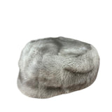 Vintage Clip-in Grey Fur Hat