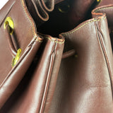 Cartier Vintage Burgundy Leather Must De Cartier Bucket Bag