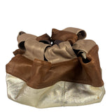 Loewe Gold/Bronze Leather Nappa Aire Handbag