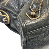 Balenciaga Charcoal Le City Small Two-Way Bag
