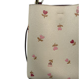Coach Cream/Burgundy Small Town Bucket Bag