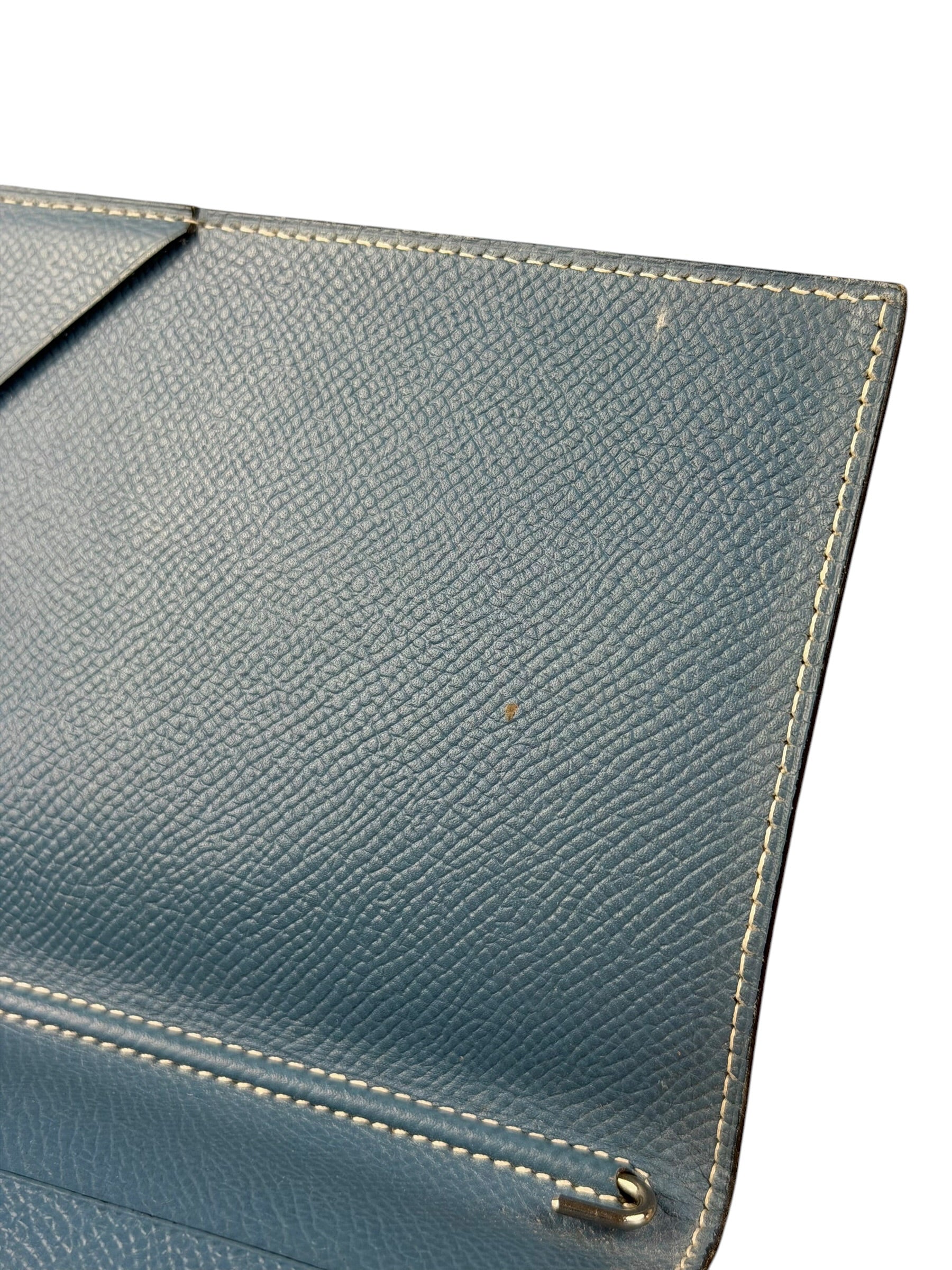 Hermes Blue Gene Leather Epson Agenda Cover