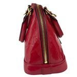 Louis Vuitton Red Vernis Alma BB Two-Way Bag