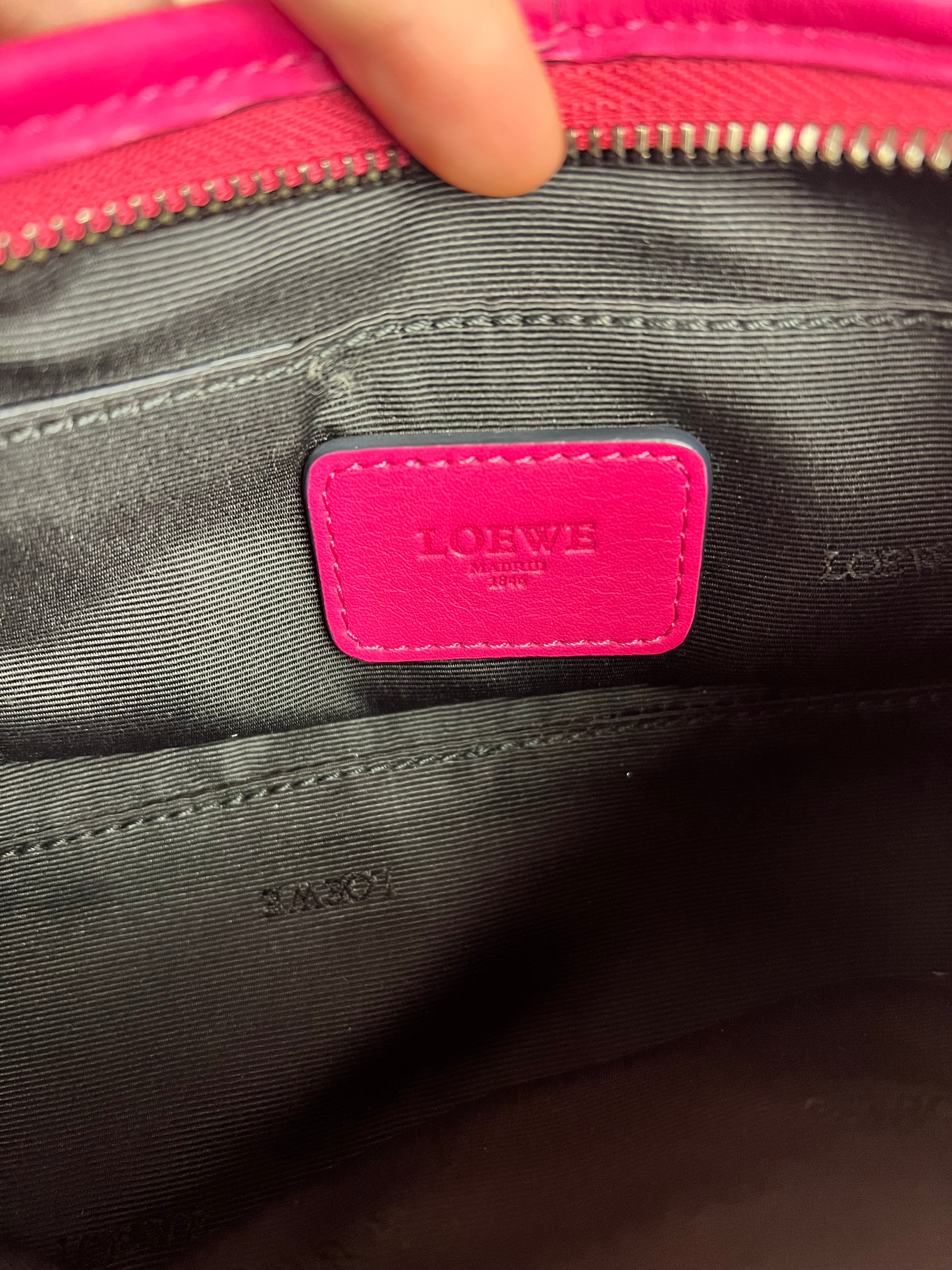 Loewe Fucshia Padlock Shoulder Pochette