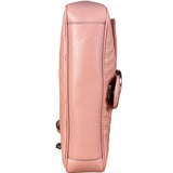 Gucci Pink Leather GG Marmont Shoulder Bag