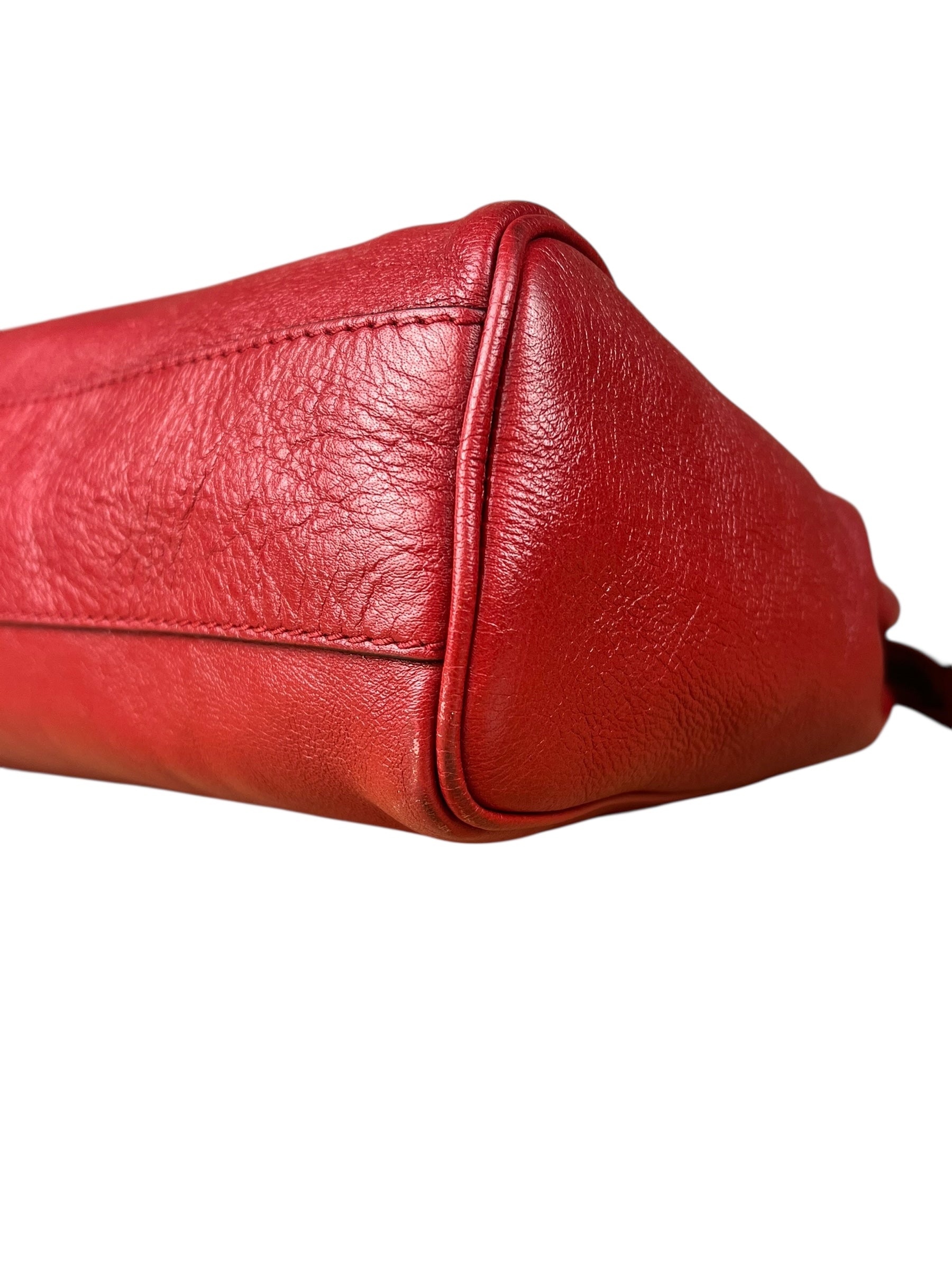 Gucci Re(Belle) Red Leather Top Handle Bag