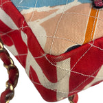 Chanel Map of Paris Quilted Print CC Chain Handbag 2005