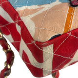 Chanel Map of Paris Quilted Print CC Chain Handbag 2005